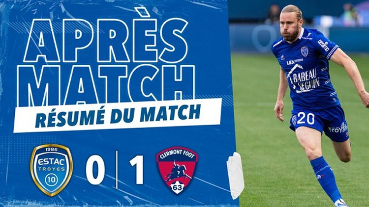 Ligue 1: Troyes 0 - 1 Clermont Foot (2021-2022)