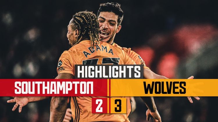 Premier League: Southampton 2 - 3 Wolves (2019-2020)