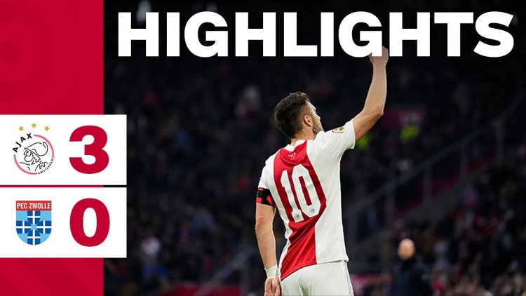 Eredivisie League: Ajax 3 - 0 FC Zwolle (2021-2022)