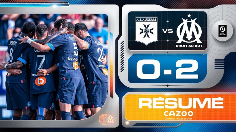 Ligue 1: Auxerre 0 - 2 Marseille (2022-2023)