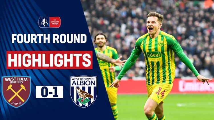 FA Cup: West Ham 0 - 1 WBA (2019-2020)