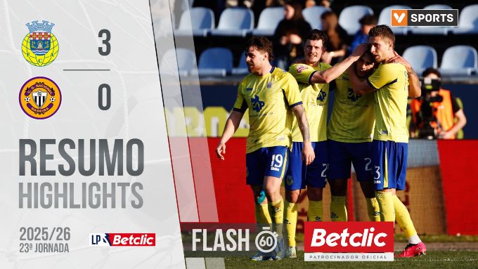 Liga Portugal Betclic: Arouca 3 - 0 Nacional (2025-2026)