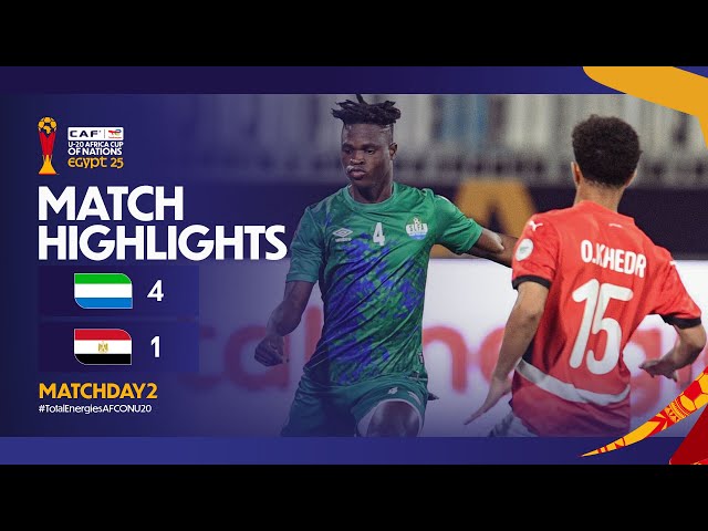 Campeonato Africano Sub-20: Serra Leoa 4 - 1 Egipto (2025)