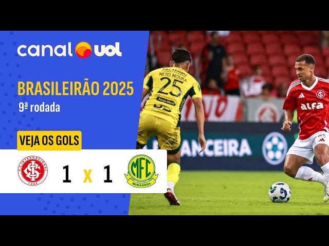 Brasileirão: Internacional 1 - 1 Mirassol (2025)