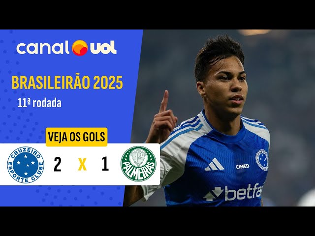 Brasileirão: Cruzeiro 2 - 1 Palmeiras (2025)