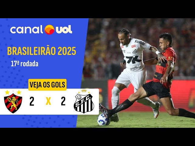 Brasileirão: Sport 2 - 2 Santos (2025)