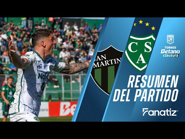 Liga Profesional: San Martín 0 - 1 Sarmiento de Junín (2025)
