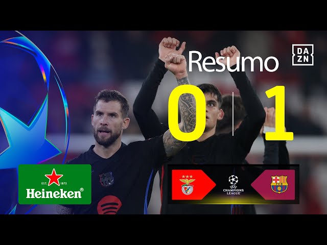 Liga Campeões: Benfica 0 - 1 Barcelona (2024-2025)