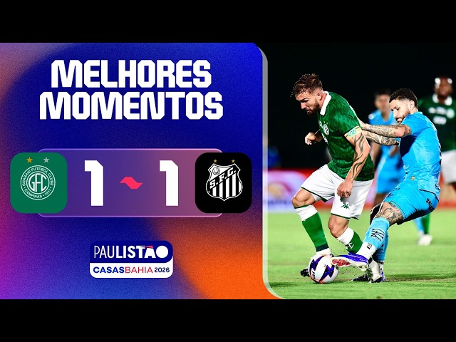 Campeonato Paulista: Guarani 1 - 1 Santos (2026)