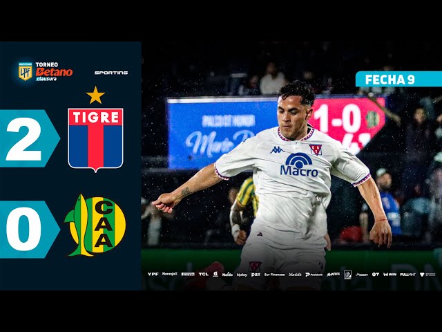 Liga Profesional: Tigre 2 - 0 Aldosivi (2025)