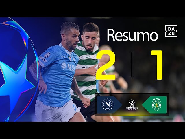 Liga Campeões: Napoli 2 - 1 Sporting (2025-2026)
