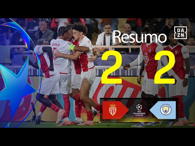 Liga Campeões: Monaco 2 - 2 Man City (2025-2026)