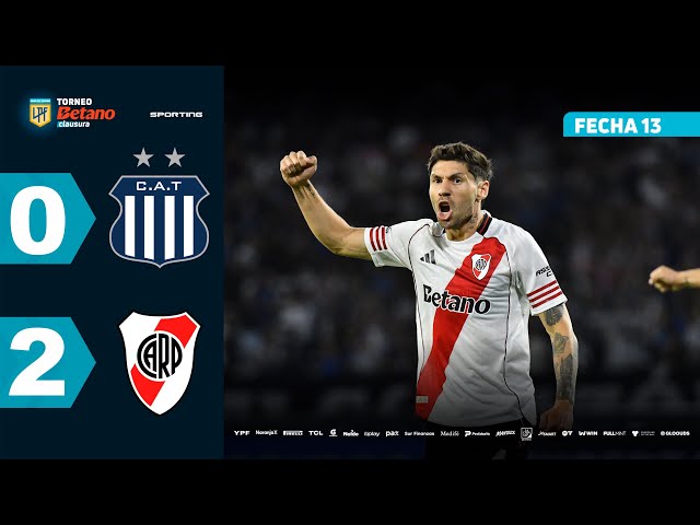 Liga Profesional: Talleres Córdoba 0 - 2 River Plate (2025)