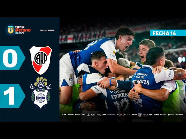 Liga Profesional: River Plate 0 - 1 Gimnasia La Plata (2025)