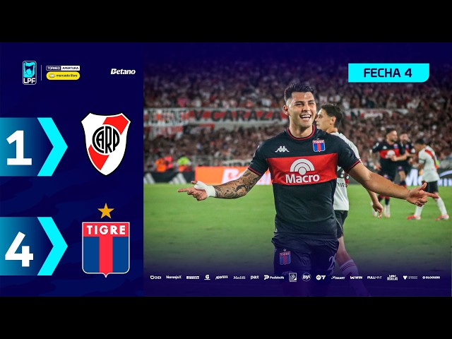 Liga Profesional: River Plate 1 - 4 Tigre (2026)