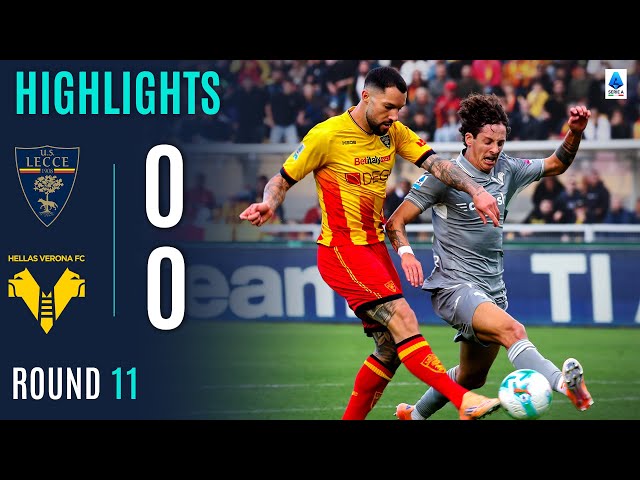 Serie A: Lecce 0 - 0 Verona (2025-2026)