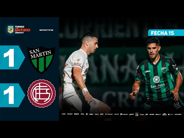 Liga Profesional: San Martín 1 - 1 Lanús (2025)