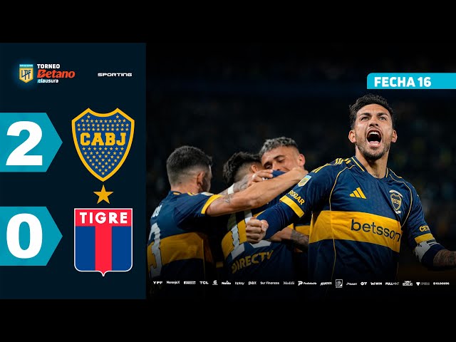 Liga Profesional: Boca Juniors 2 - 0 Tigre (2025)
