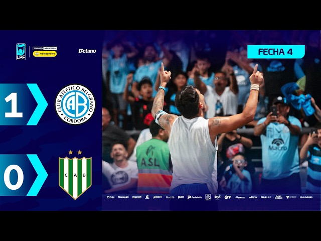 Liga Profesional: Belgrano Córdoba 1 - 0 Banfield (2026)