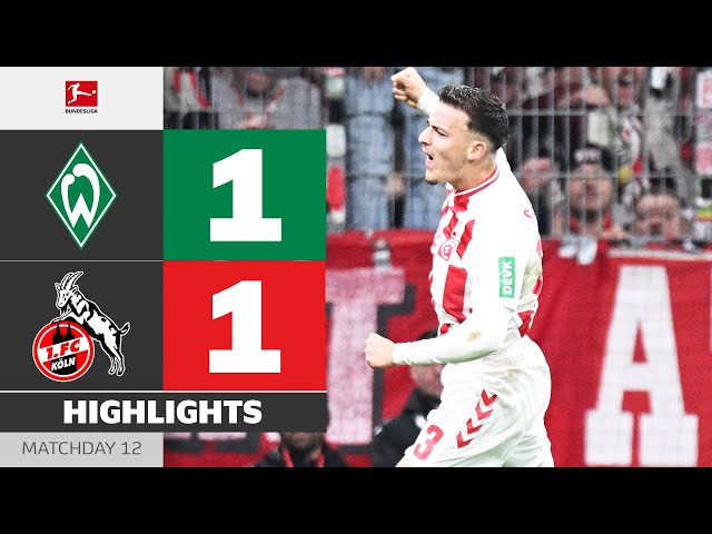 Bundesliga: Werder Bremen 1 - 1 FC Koln (2025-2026)
