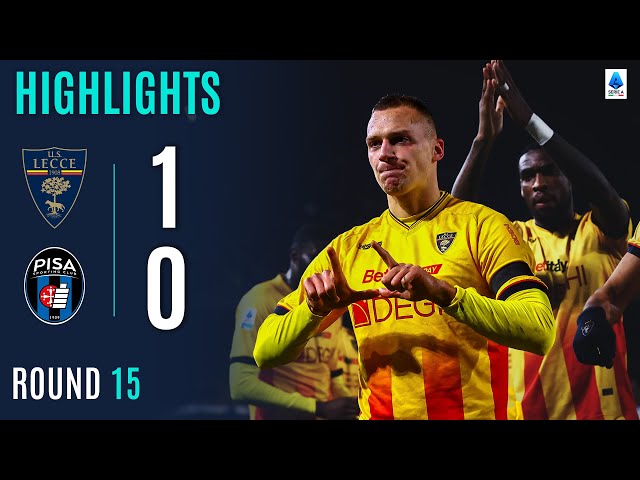 Serie A: Lecce 1 - 0 Pisa (2025-2026)