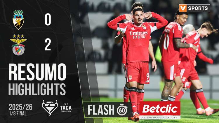 Taça de Portugal Generali Tranquilidade: Farense 0 - 2 Benfica (2025-2026)