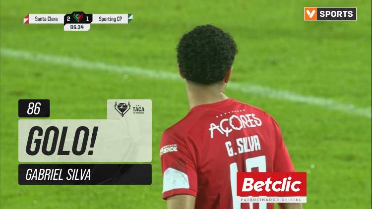 Taça de Portugal Generali Tranquilidade: Santa Clara vs Sporting, Golo 2-1 Gabriel Silva (2025-2026)