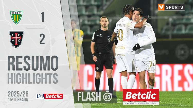 Liga Portugal Betclic: Tondela 1 - 2 Casa Pia (2025-2026)