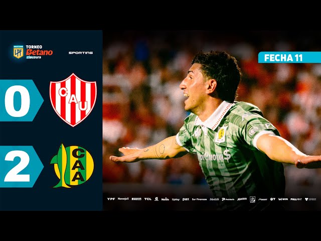 Liga Profesional: Unión de Santa Fe 0 - 2 Aldosivi (2025)