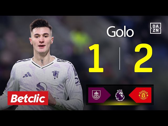 Premier League: Burnley vs Man Utd, Golo 1-2 Šeško (2025-2026)