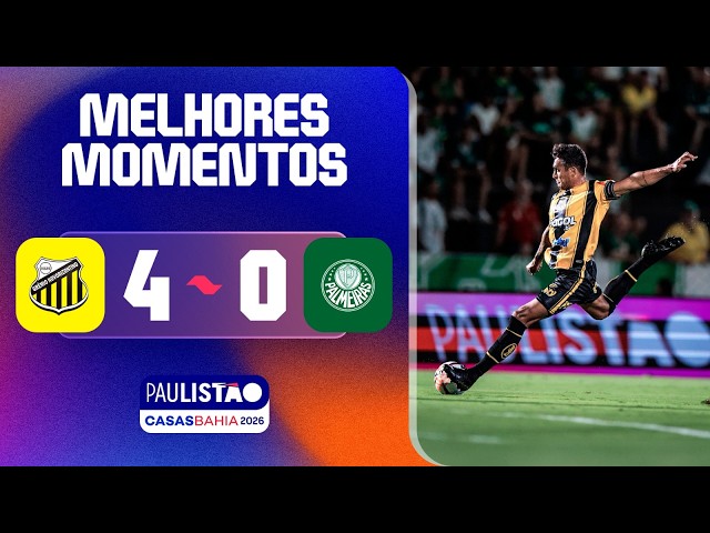 Campeonato Paulista: Novorizontino 4 - 0 Palmeiras (2026)