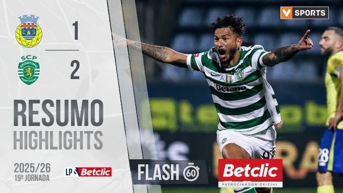 Liga Portugal Betclic: Arouca 1 - 2 Sporting (2025-2026)