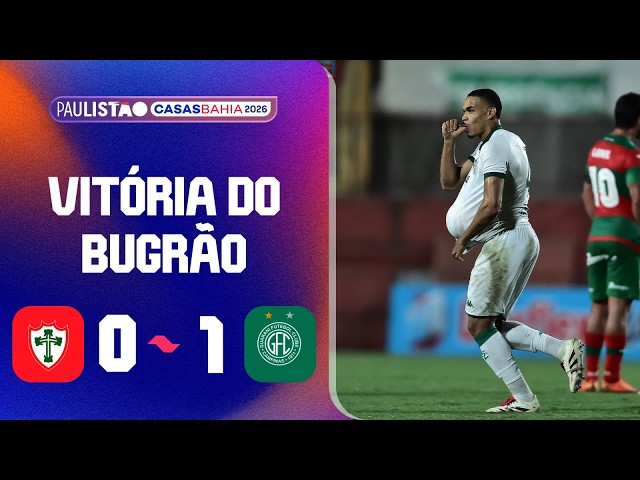 Campeonato Paulista: Portuguesa 0 - 1 Guarani (2026)