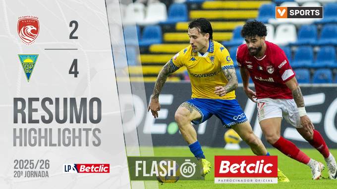 Liga Portugal Betclic: Santa Clara 2 - 4 Estoril (2025-2026)