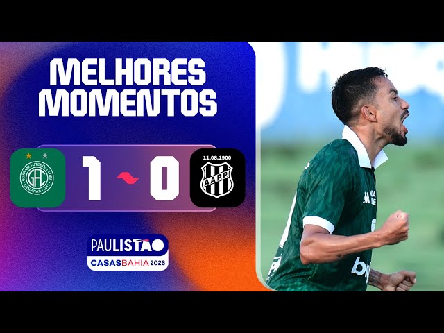 Campeonato Paulista: Guarani 1 - 0 Ponte Preta (2026)
