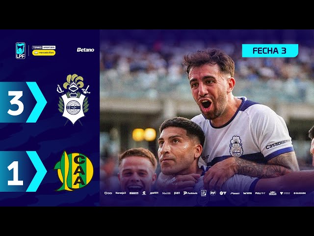 Liga Profesional: Gimnasia La Plata 3 - 1 Aldosivi (2026)