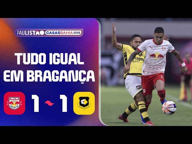 Campeonato Paulista: RB Bragantino 1 - 1 São Bernardo (2026)