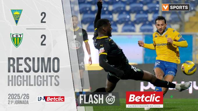 Liga Portugal Betclic: Estoril 2 - 2 Tondela (2025-2026)