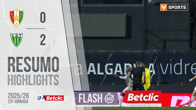 Liga Portugal Betclic: CF Estrela Amadora 0 - 2 Tondela (2025-2026)