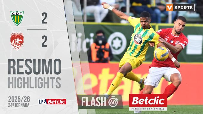 Liga Portugal Betclic: Tondela 2 - 2 Santa Clara (2025-2026)