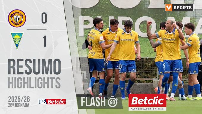 Liga Portugal Betclic: Nacional 0 - 1 Estoril (2025-2026)