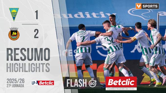 Liga Portugal Betclic: Estoril 1 - 2 Rio Ave (2025-2026)