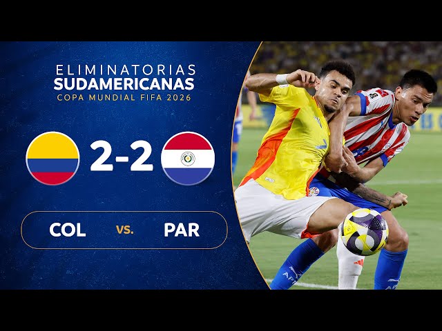 Qualificação Mundial América do Sul: Colômbia 2 - 2 Paraguai (2026)