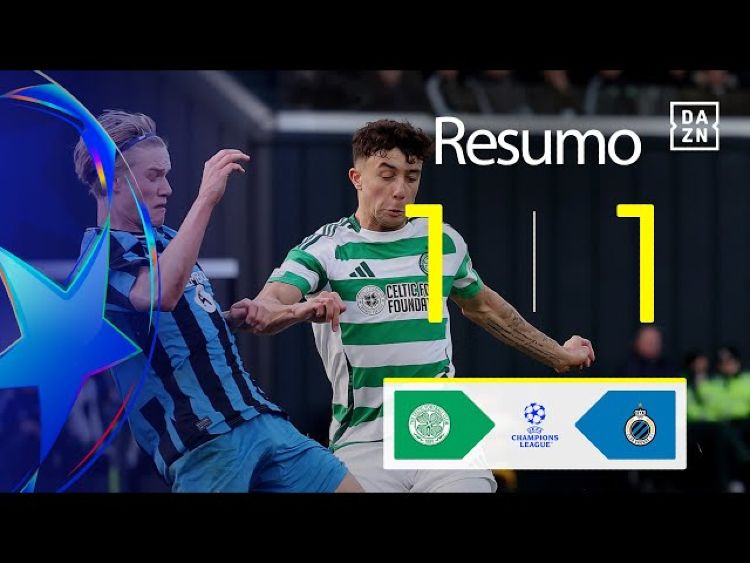Liga Campeões: Celtic 1 - 1 Club Brugge (2024-2025)