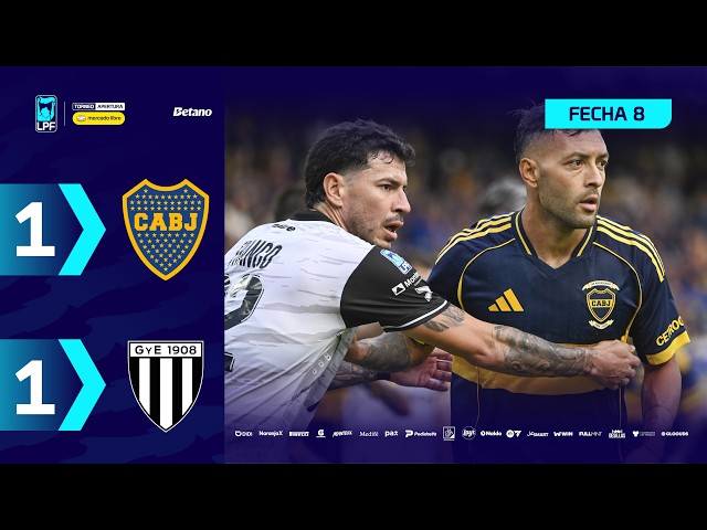 Liga Profesional: Boca Juniors 1 - 1 Gimnasia Mendoza (2026)