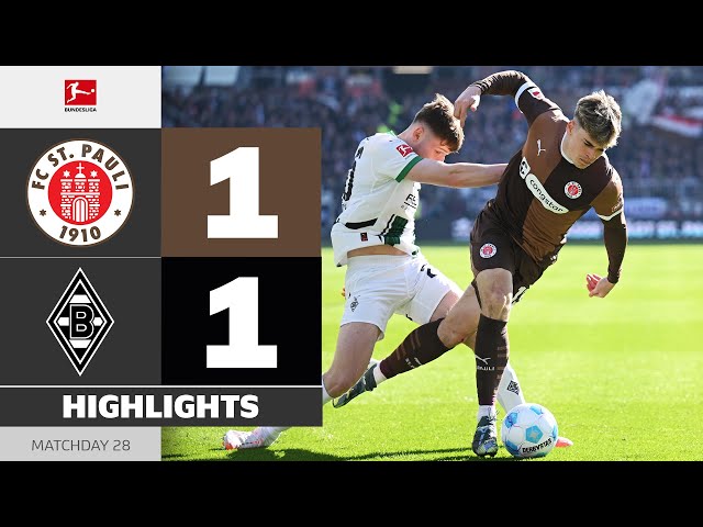 Bundesliga: FC St. Pauli 1 - 1 Mönchengladbach (2024-2025)