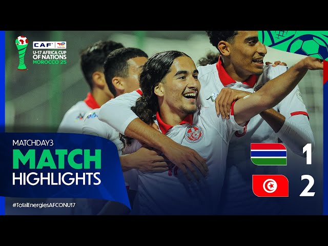 Campeonato Africano Sub-17: Gâmbia 1 - 2 Tunísia (2025)