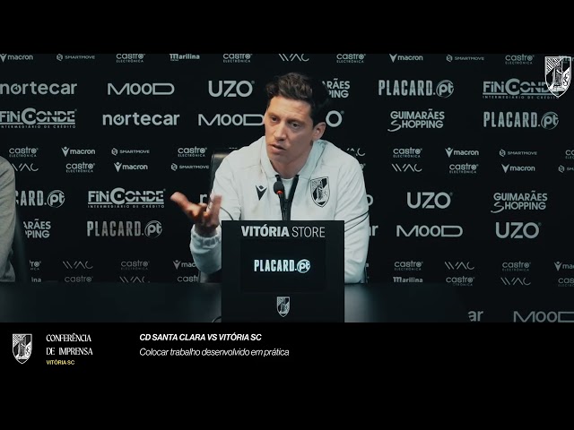Liga Portugal Betclic: Antevisão de Luís Pinto ao Santa Clara vs V. Guimarães (2025-2026)