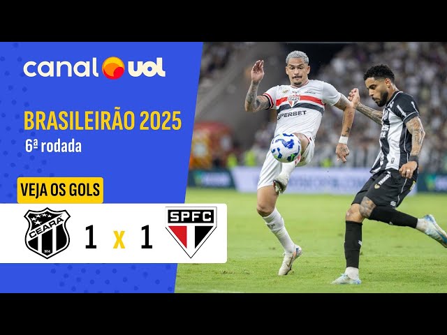 Brasileirão: Ceará 1 - 1 São Paulo (2025)