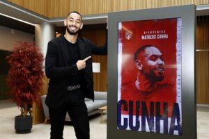 Mercado: Atlético de Madrid anuncia contratação do brasileiro Matheus Cunha